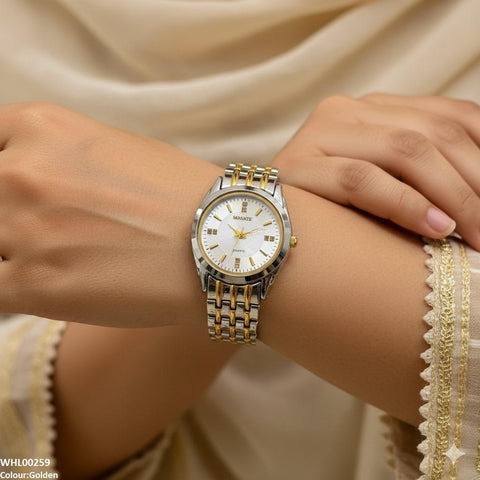 WHL00259 IWA Round Bezel Link Chain Watch - WHL