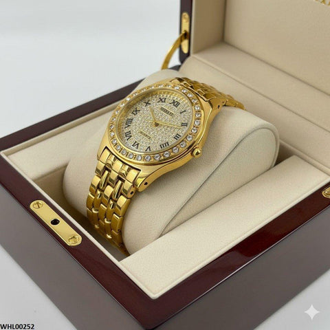 WHL00252 IWA Rhinestone Decor Quartz Watch - WHL