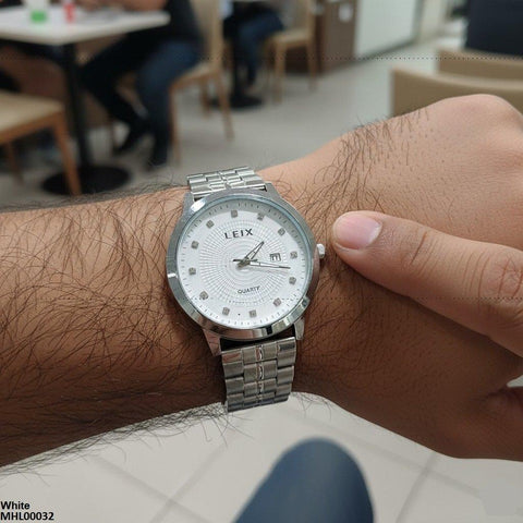 MHL00032 IWA Square Stone Round Men's Watch - MHL