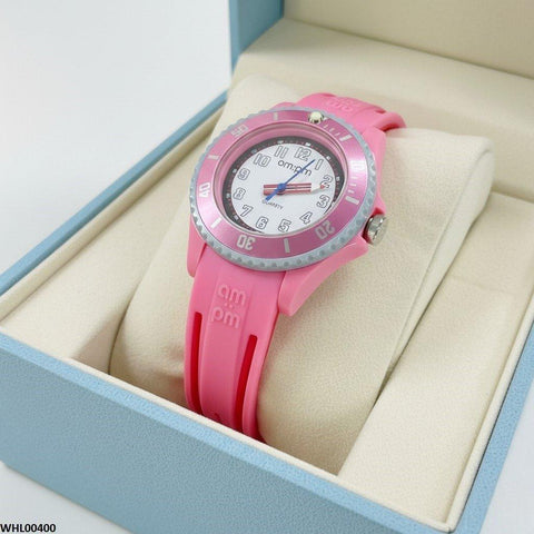 WHL00400 IWA Round Bezel White Dial Kid's Watch  - WHL