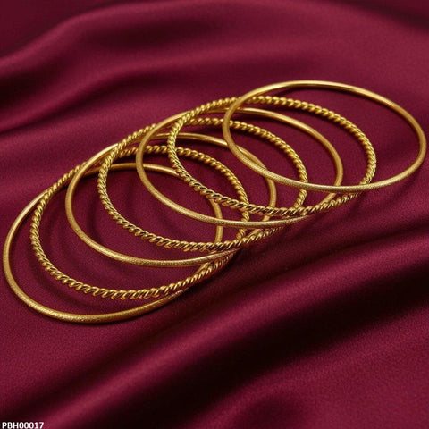 PBH00017 FRN Twisted/Rope 7 Pics Of Bangles Set - PBH