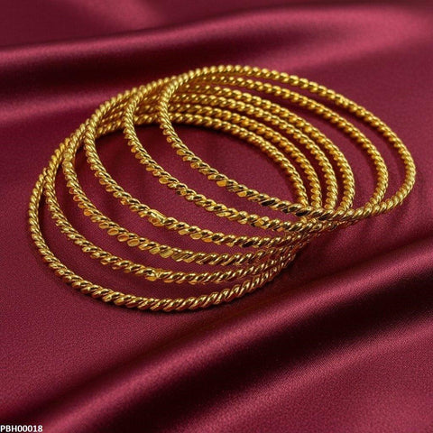 PBH00018 FRN Rope 6 Pics Of Bangles Set - PBH