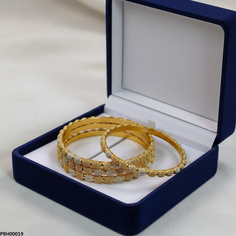 PBH00019 MZM Dotted/Cluster Ball 4 Pics Of Bangles Set - PBH