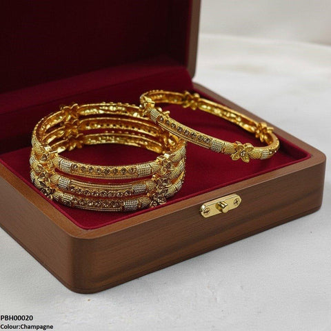 PBH00020 SDQ Flower 4 Pics Of Bangles Set - PBH