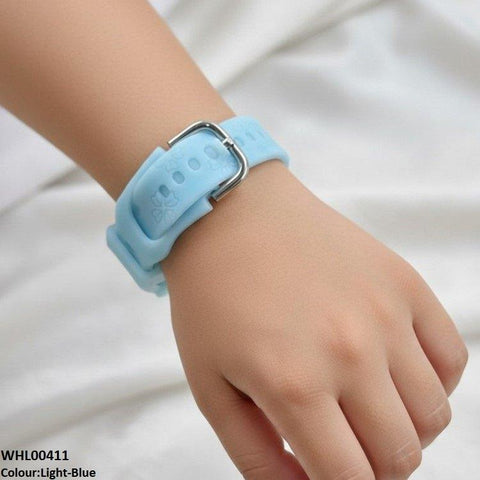 WHL00411 IWA Round Flower Dial Rubber Strap Women's Watch - WHL