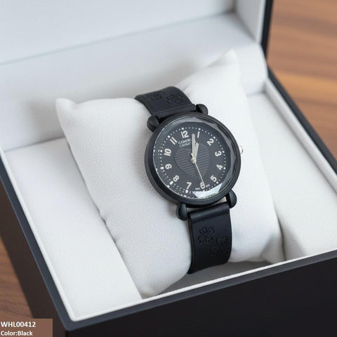 WHL00412 IWA Heart Dial Rubber Strap Women's Watch - WHL