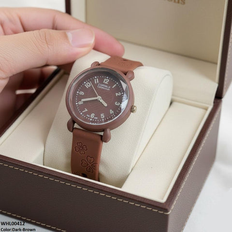 WHL00412 IWA Heart Dial Rubber Strap Women's Watch - WHL