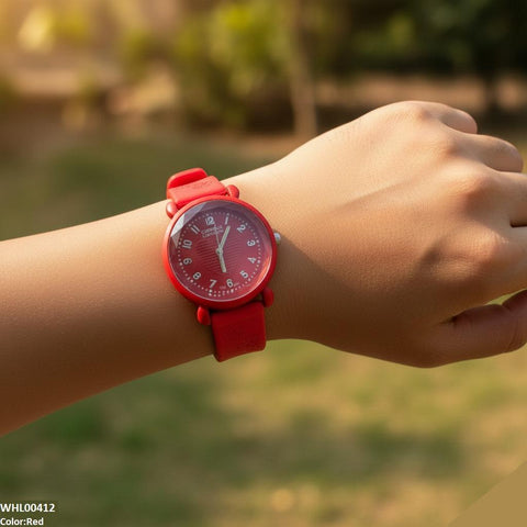 WHL00412 IWA Heart Dial Rubber Strap Women's Watch - WHL