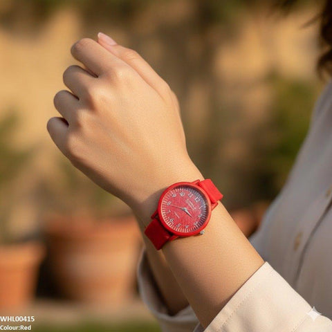 WHL00415 IWA Star Dial Rubber Strap Women's Watch - WHL