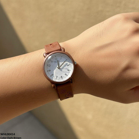 WHL00414 IWA Heart  Rubber Strap Women's Watch - WHL