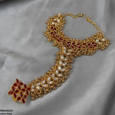 PBRH00203 FRN Flower  Angla Bracelet Adjustable - PBRH