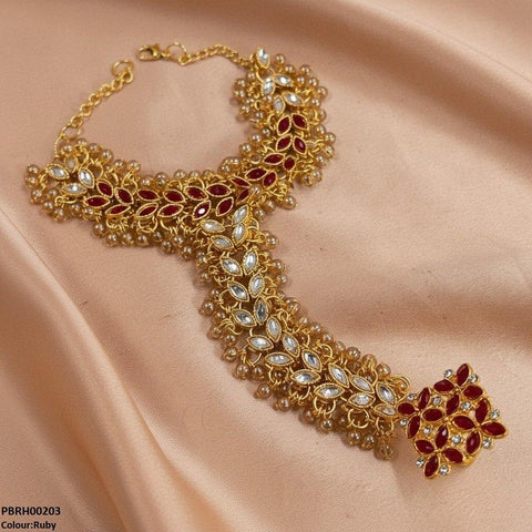 PBRH00203 FRN Flower  Angla Bracelet Adjustable - PBRH