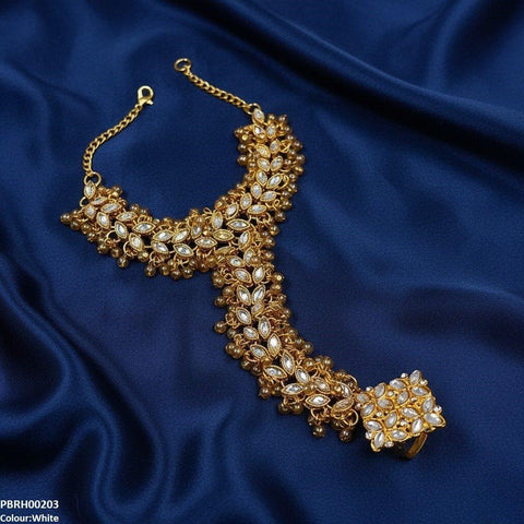 PBRH00203 FRN Flower  Angla Bracelet Adjustable - PBRH