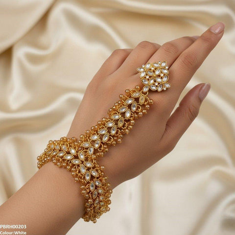 PBRH00203 FRN Flower  Angla Bracelet Adjustable - PBRH