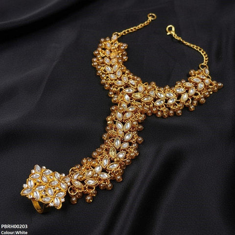 PBRH00203 FRN Flower  Angla Bracelet Adjustable - PBRH