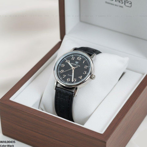 WHL00435 BWS Round Bezel Dial Leather Strap Women's Watch - WHL