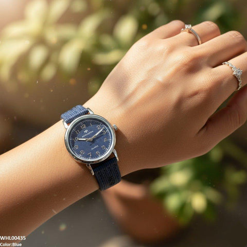 WHL00435 BWS Round Bezel Dial Leather Strap Women's Watch - WHL