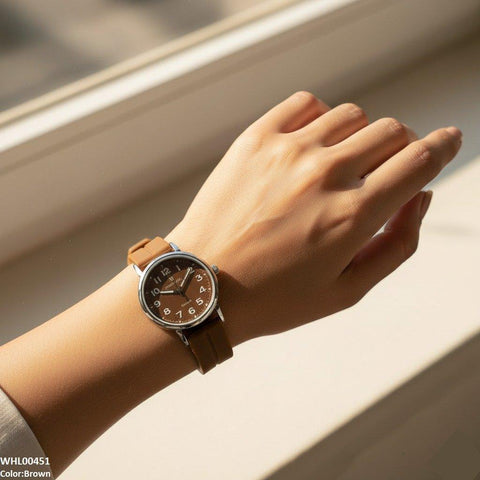 WHL00451  BWS Number's Dial Magnetic Rubber Strap Women's Watch - WHL