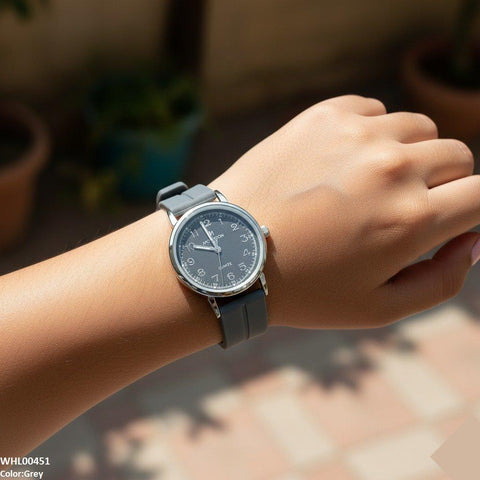 WHL00451  BWS Number's Dial Magnetic Rubber Strap Women's Watch - WHL