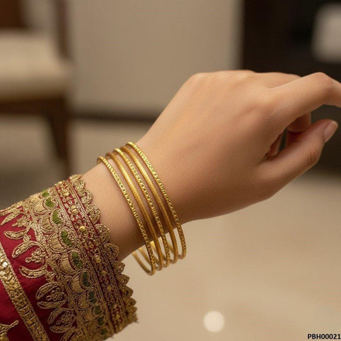 PBH00021 MZM Rope 5 Pics Of Bangles Set - PBH