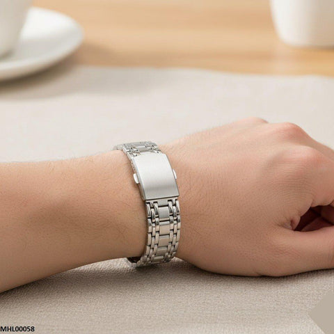 MHL00058 IWA Round Greenish Stone Dial Men's Watch - MHL