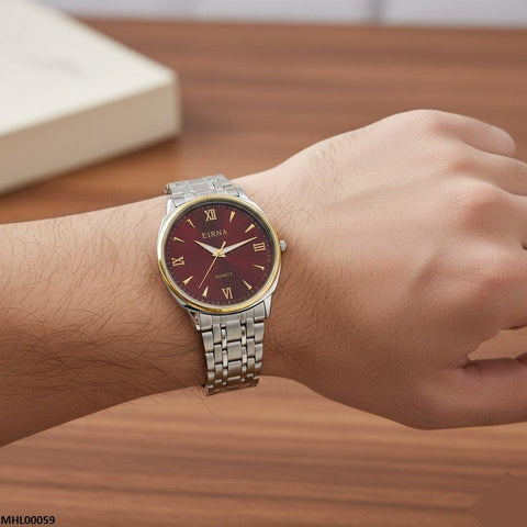 MHL00059 IWA Round Red Dial Men's Watch - MHL