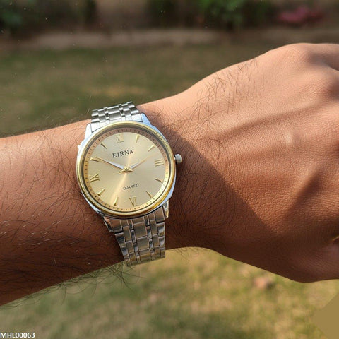 MHL00063 IWA Round Champagne Dial Men's Watch - MHL