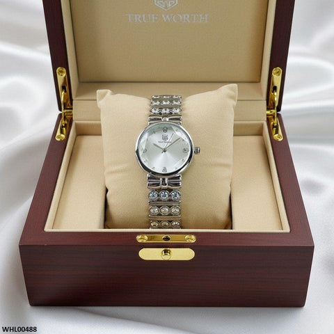 WHL00488 ZWA Round Silver Women's Watch - WHL