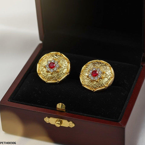 PETH00306 MZM Round Stone Tops Pair - PETH