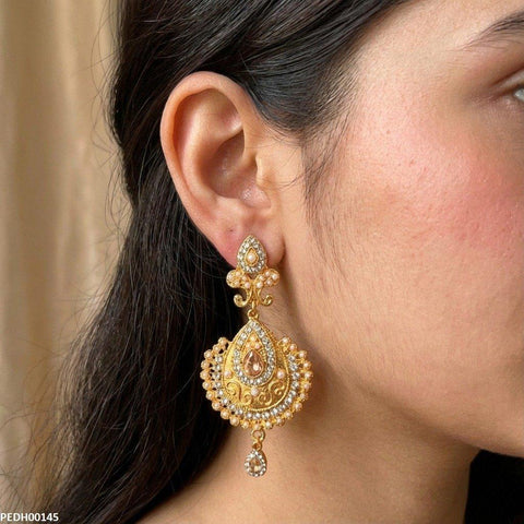 PEDH00145 MZM Tear Drop Earrings - PEDH