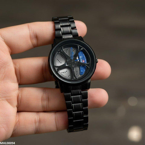 MHL00094 HWR Round Car Wheel Rim Men's Watch - MHL