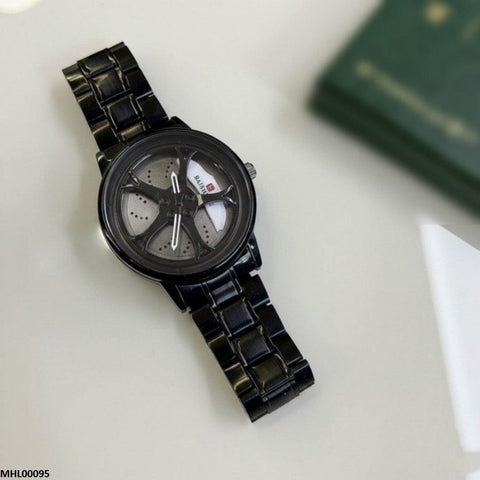 MHL00095 HWR Round Car Wheel Rim Men's Watch - MHL