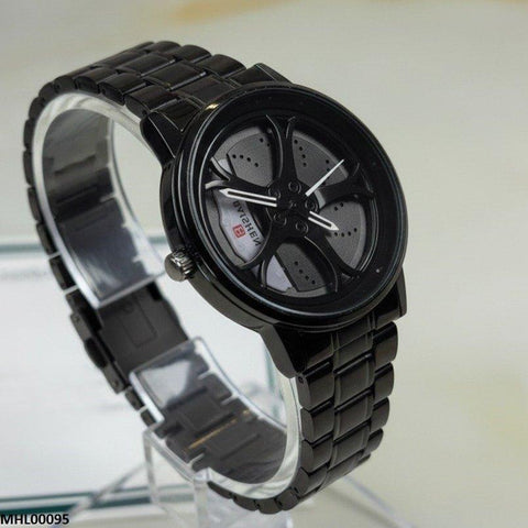 MHL00095 HWR Round Car Wheel Rim Men's Watch - MHL