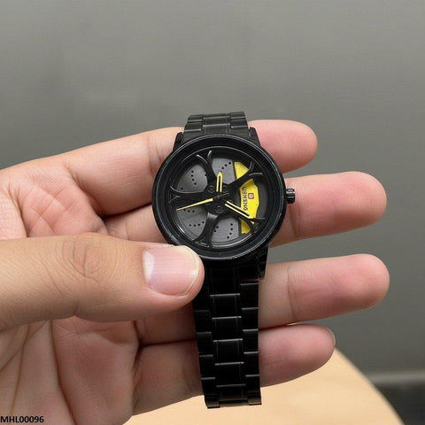 MHL00096 HWR Round Car Wheel Rim Men's Watch - MHL
