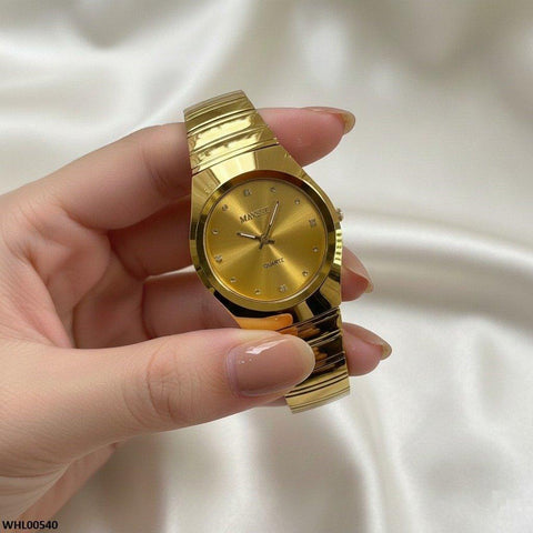 WHL00540 HWR Round Stone Dial Women's Watch - WHL