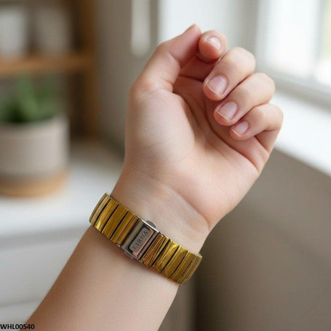 WHL00540 HWR Round Stone Dial Women's Watch - WHL