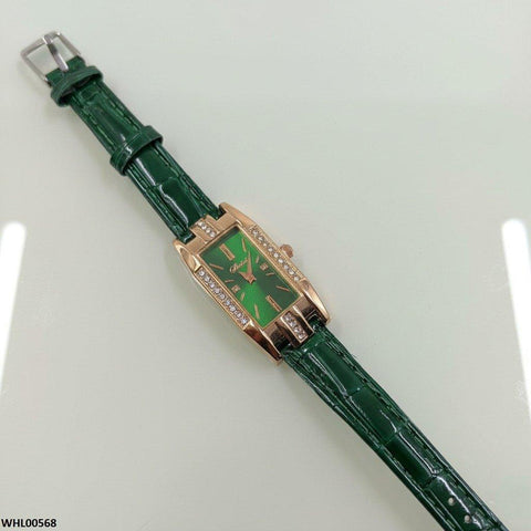 WHL00568 HWR Rectangle Stone Dial Women's Watch - WHL