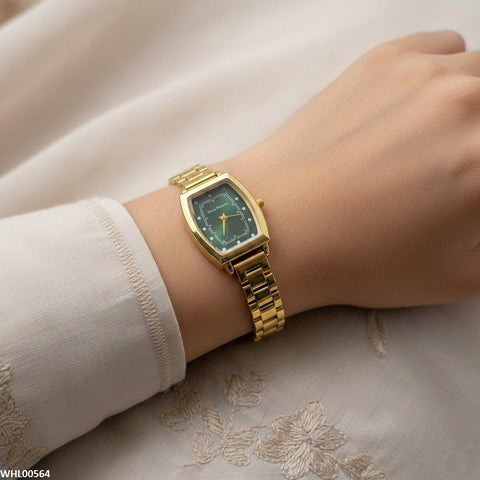 WHL00564 HWR Rectangle Dial Women's Watch - WHL