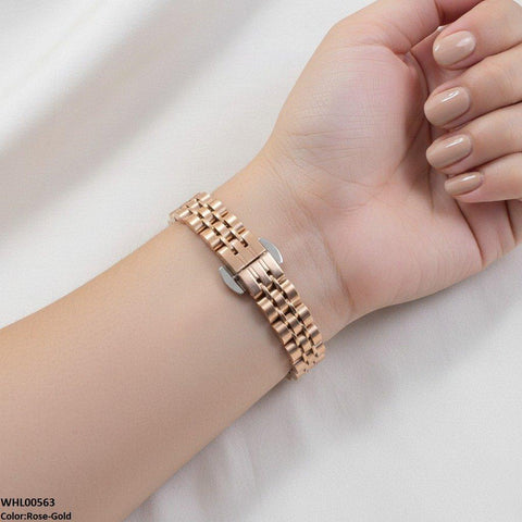 WHL00563 HWR Round Stone Dial Women's Watch - WHL