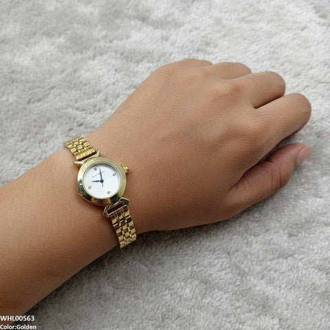 WHL00563 HWR Round Stone Dial Women's Watch - WHL