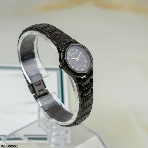 WHL00551 HWR Round Stone Dial Women's Watch - WHL