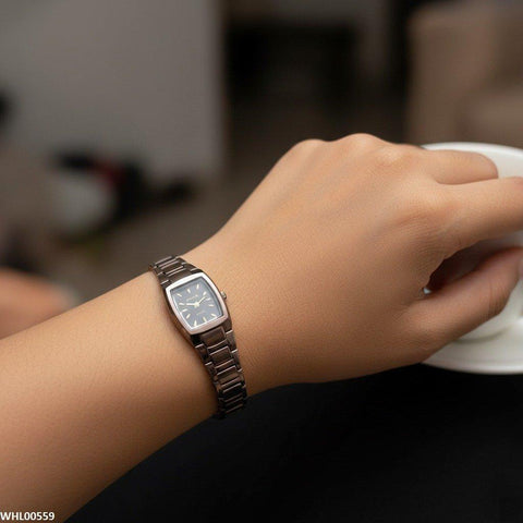 WHL00559 HWR Rectangle Bezel Women's Watch - WHL