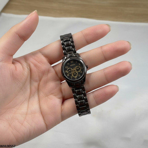 WHL00557 HWR Round Three Dial Women's Watch - WHL