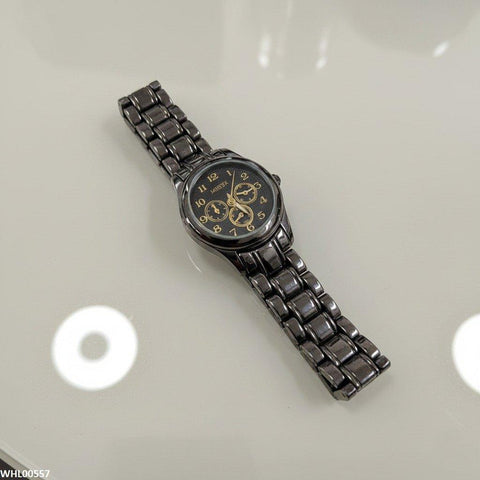 WHL00557 HWR Round Three Dial Women's Watch - WHL