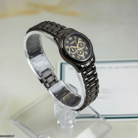 WHL00557 HWR Round Three Dial Women's Watch - WHL