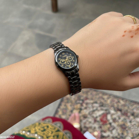 WHL00557 HWR Round Three Dial Women's Watch - WHL