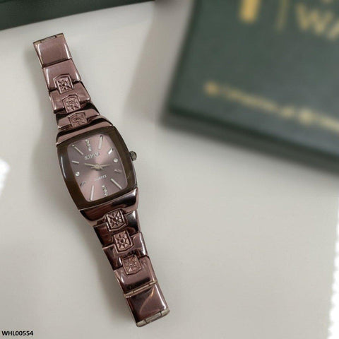 WHL00554 HWR Square Bezel Women's Watch - WHL