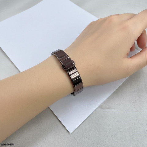 WHL00554 HWR Square Bezel Women's Watch - WHL