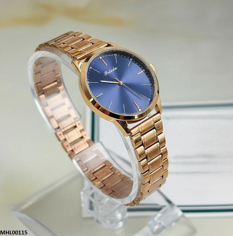 MHL00115 HWR Round Blue Dial Men's Watch - MHL