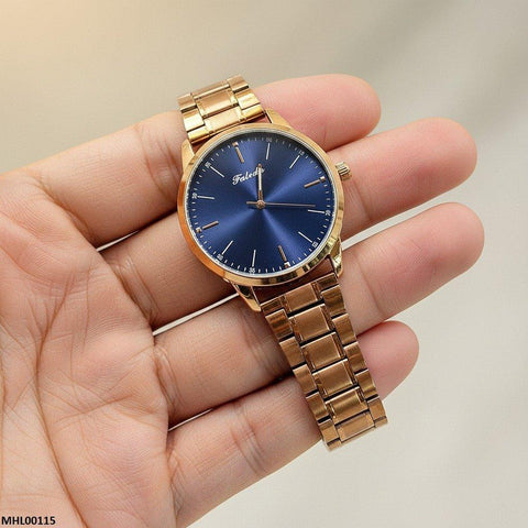 MHL00115 HWR Round Blue Dial Men's Watch - MHL